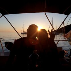 un tramonto all'Elba, arcipelago Toscano